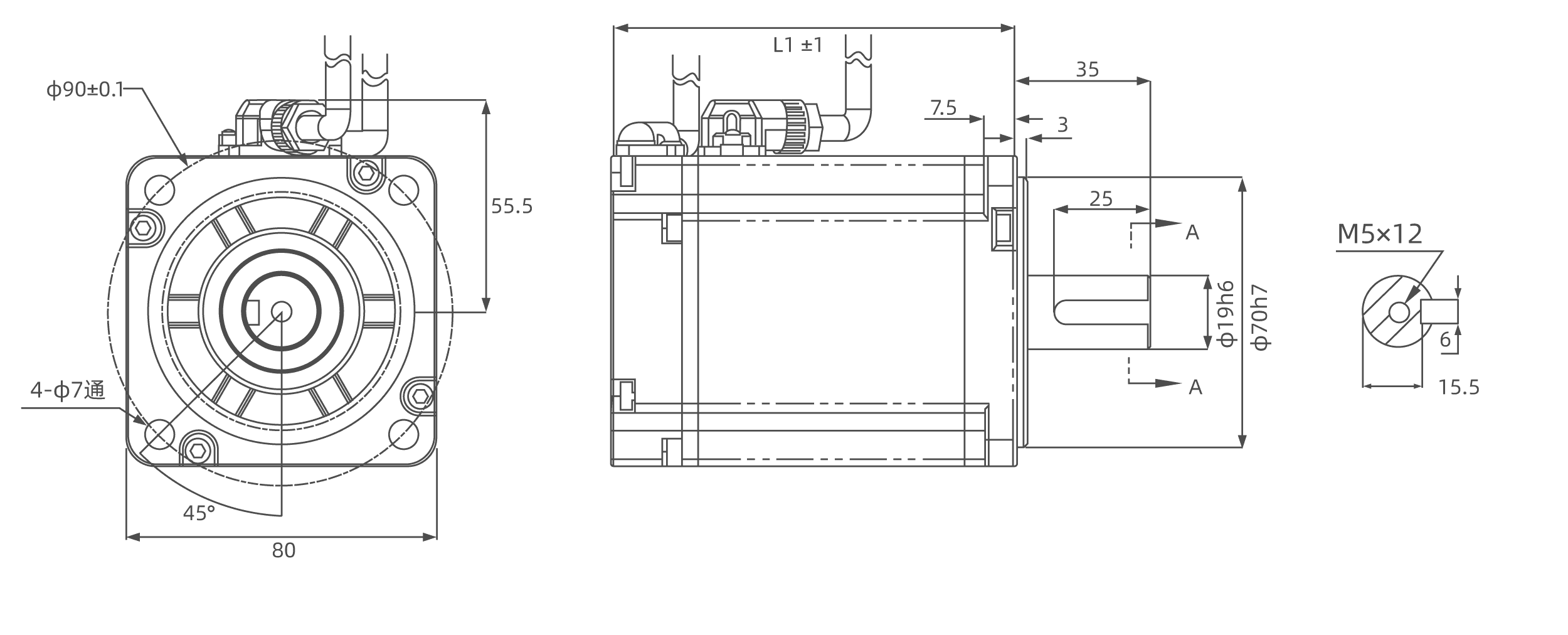 ขนาด 80HK-A02430-CS2A2-A