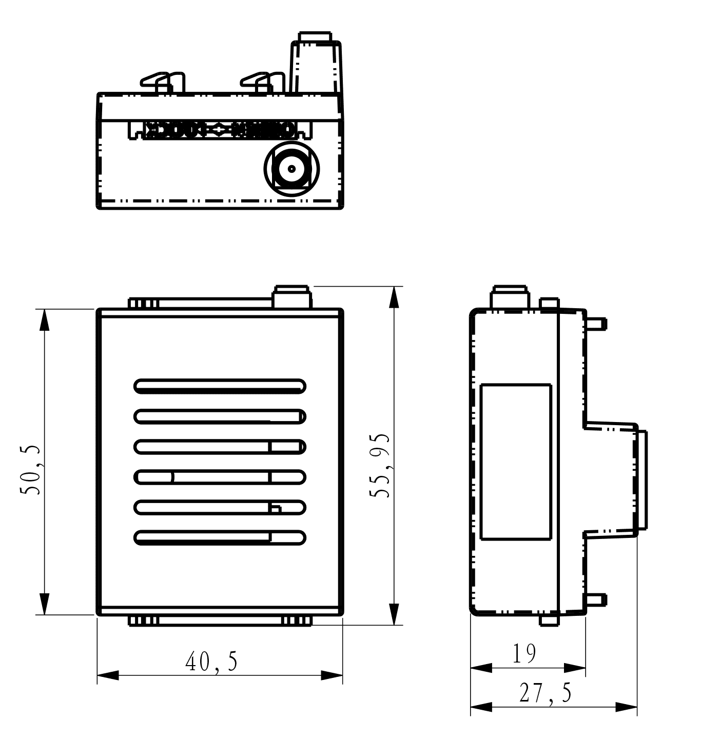 ขนาด WiFi Module